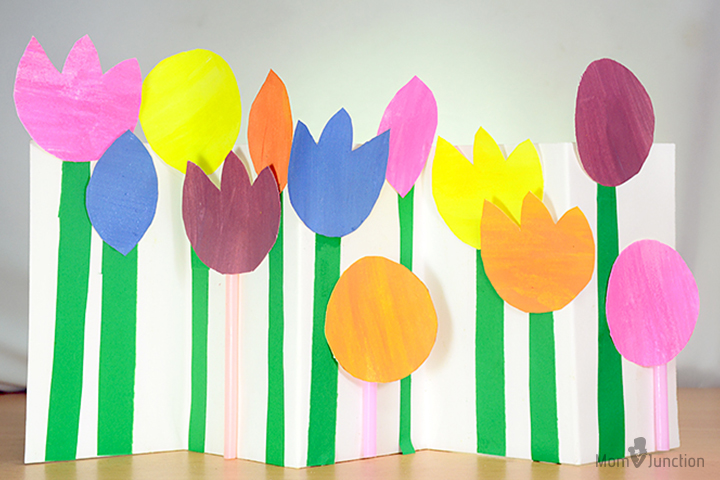 Folding Paper Flowers (5 Petals), Kids' Crafts, Fun Craft Ideas