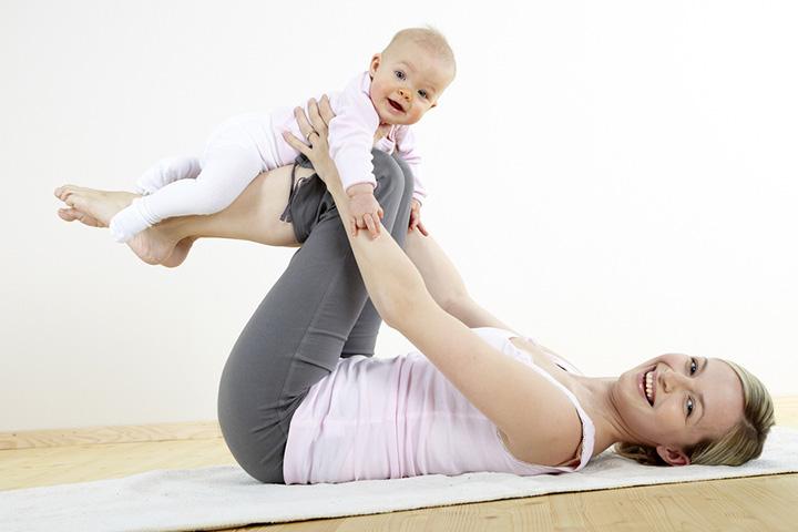 Exercise with baby at sales home