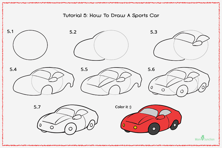 How to Draw a Police Car Step by Step  Easy drawings for kids, Drawing  lessons for kids, Art drawings for kids