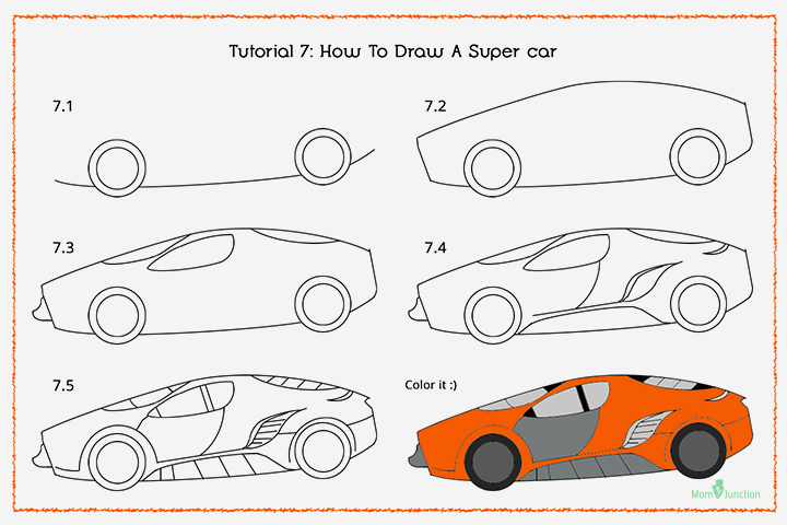 How to Draw a Car Step by Step