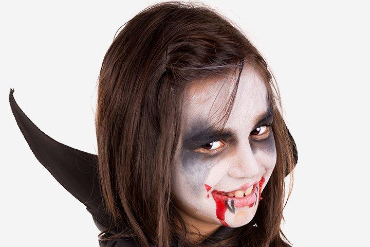 Vampire Face Paint, Halloween Kids Look