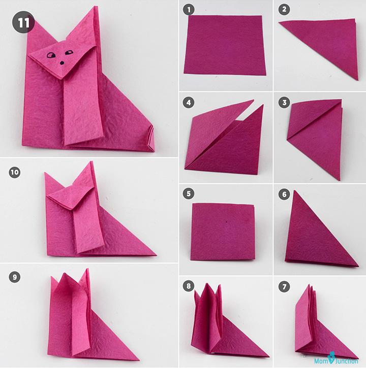 how to make origami animals step by step