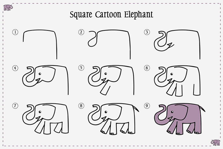How To Draw An Elephant For Kids: Step-By-Step Tutorial