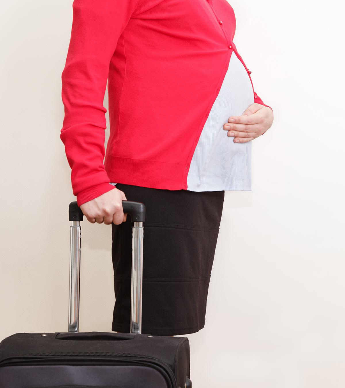 Pregnant women traveling
