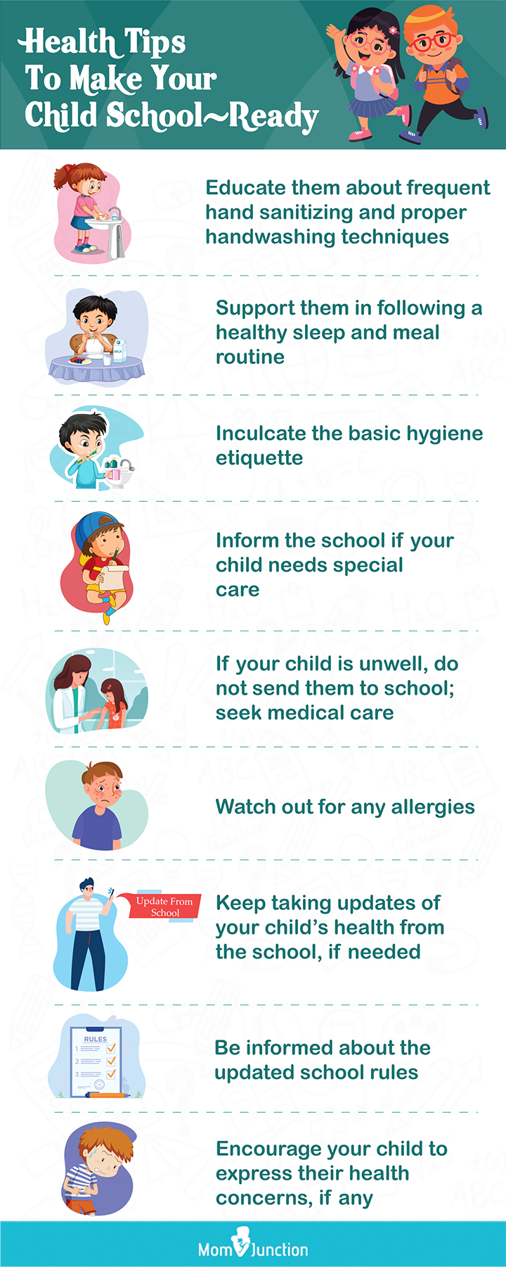 Good Habits For Children In School