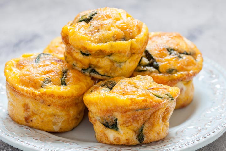 Egg and vegetable muffin finger foods for toddlers