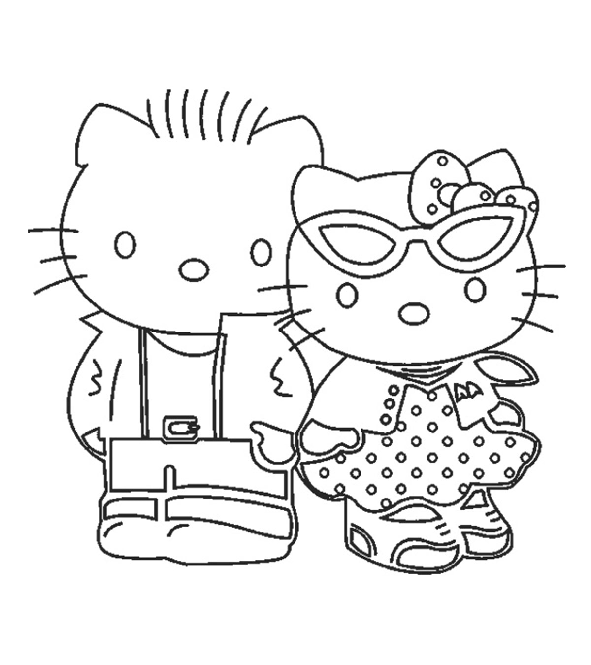 Summer Hello Kitty Coloring Pages / Click the hello kitty summer