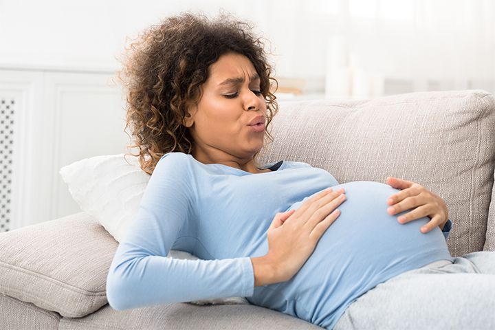 Active labor contractions are painful and indicate that delivery is approaching