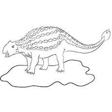 Ankylosaurus Dinosaur coloring pages