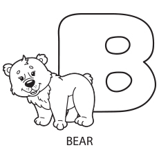 Upper Case Letter B Coloring Pages to Print