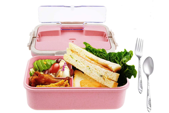 Buy Monka Bento Lunch Box For Adults And Kids, With Thermos Vacuum And Lunch  Bag, Lunch Containers Storage Stainless Steel Food Jar Thermal Neoprene  Lunch Tote . Leakproof Insulated And Keep Warm