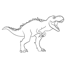 Dinosaur t rex coloring page