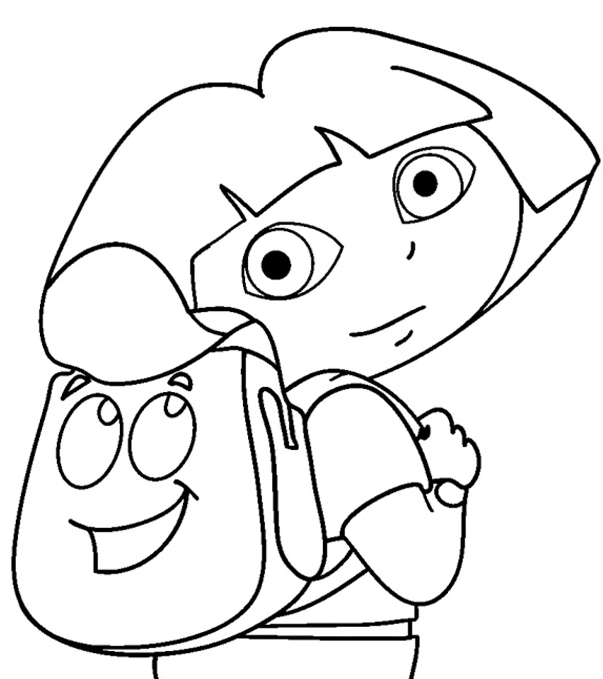 7700 Coloring Pages Dora The Explorer Pictures