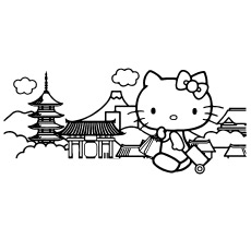 Hello Kitty Traveling to Color for Kids
