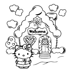 Hello Kitty Loveable House to Print Pictures