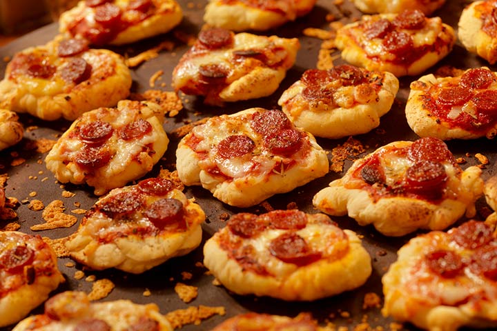 Pizza biscuits kids party food ideas