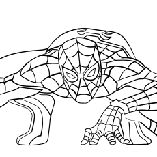 Spiderman Homecoming coloring page