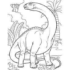 Brachiosaurus dino coloring page