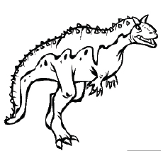 The Carnotaurus coloring page