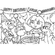 Dora Coloring Pages Free Printables Momjunction