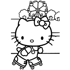 Kitty at School Coloring Pages