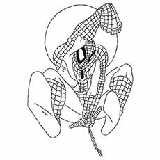 Spiderman Perfect Poster coloring page