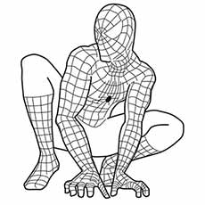 Ultimate Spiderman coloring page