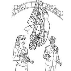 Hanging Upside down and Talking coloring page