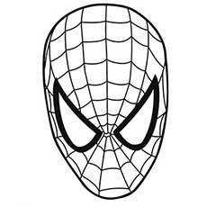 Spiderman Mask for Kids coloring page