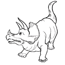 Triceratops Dinosaur coloring pages