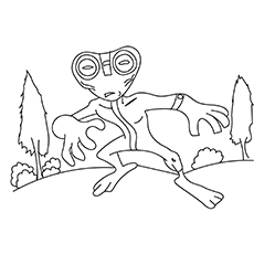 The Frog Companion coloring page