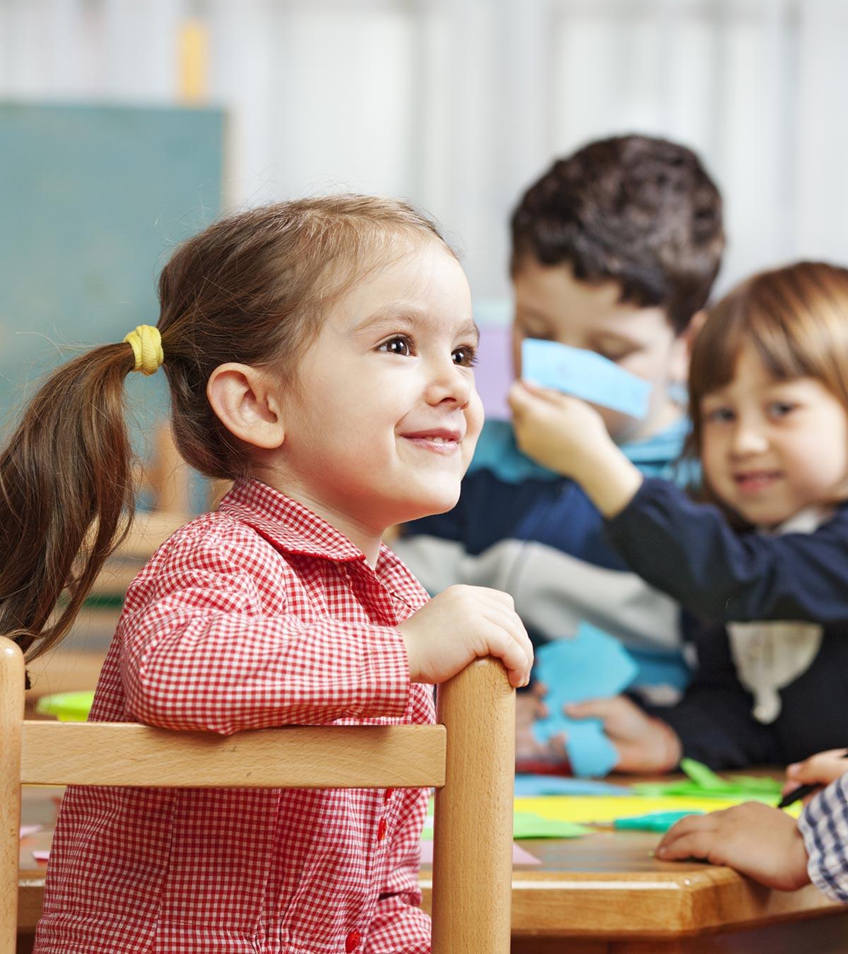 Preschool Classroom With Young Children