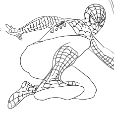 spider Man Homecoming Series coloring page