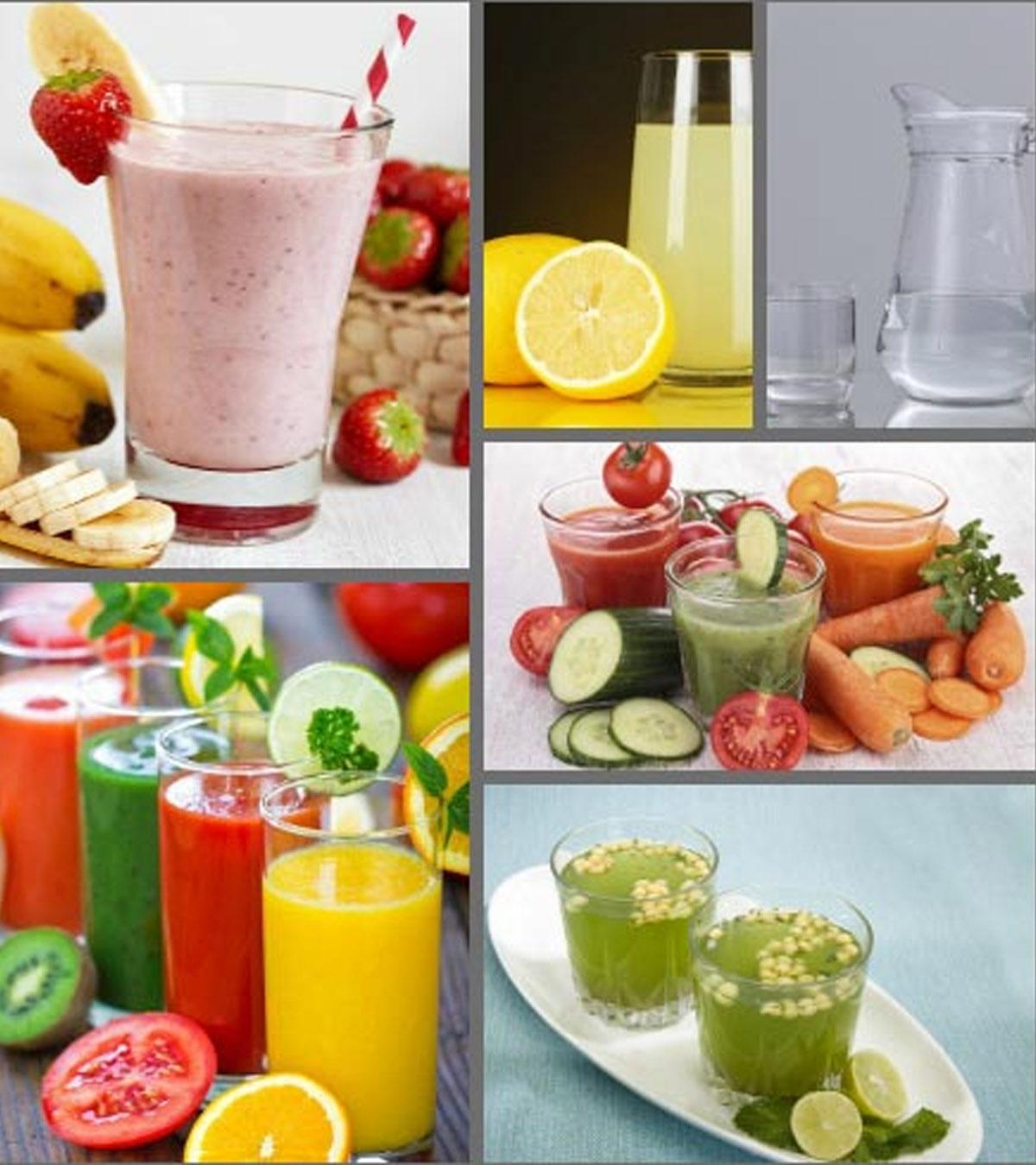 Pregnant Woman Drinking Healthy Homemade Energy Drinks