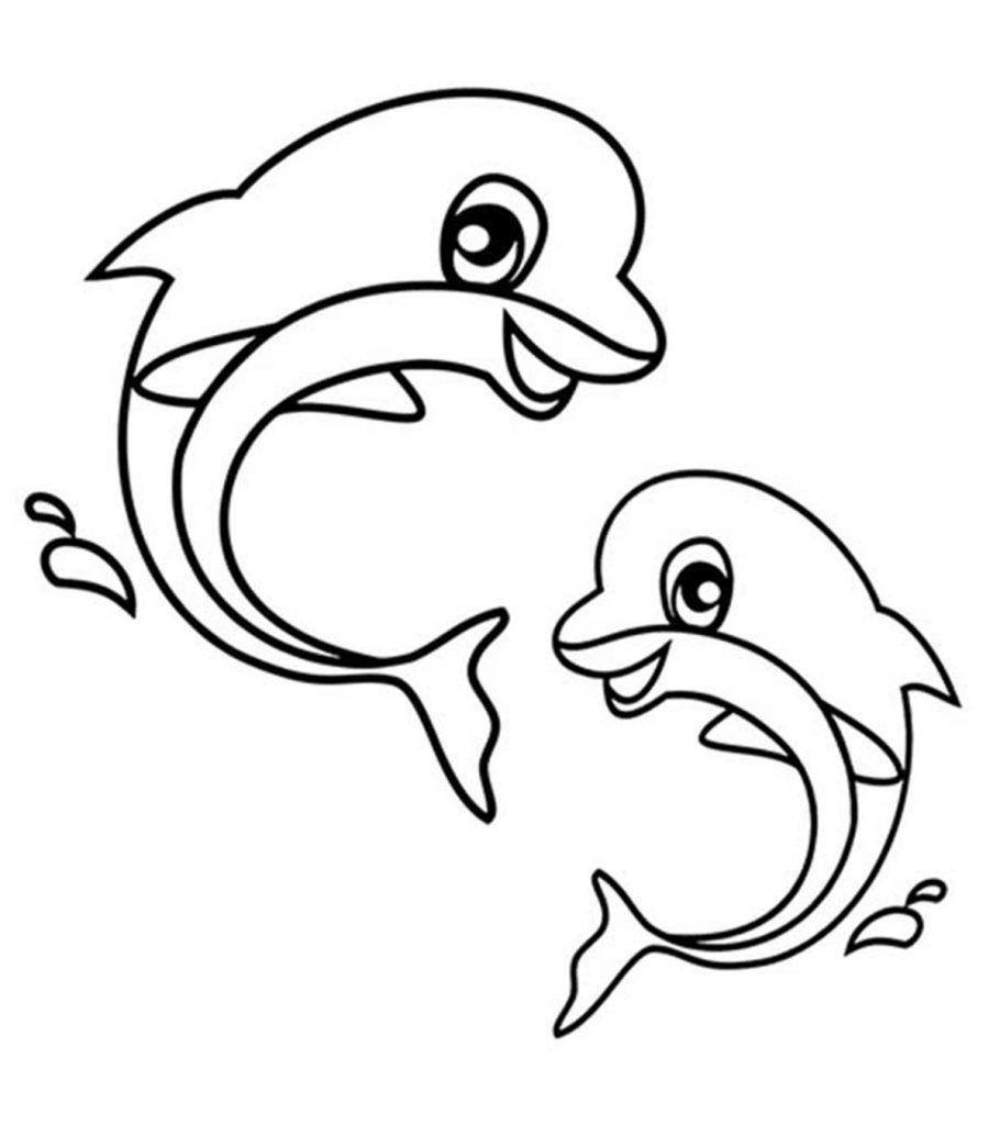 cartoon sea animals coloring pages