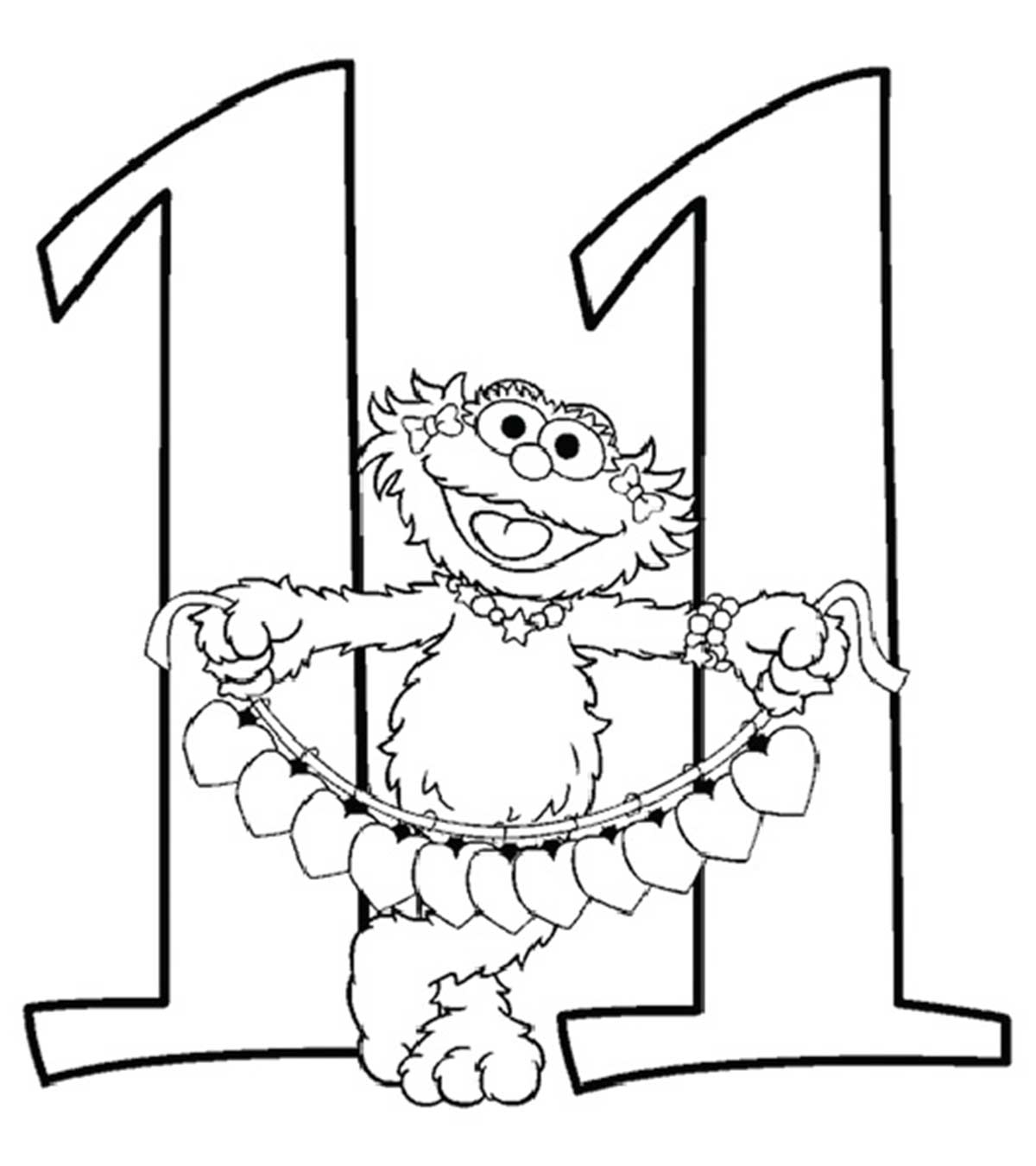 21 Easy To Learn Number Coloring Pages For Your Little Ones
