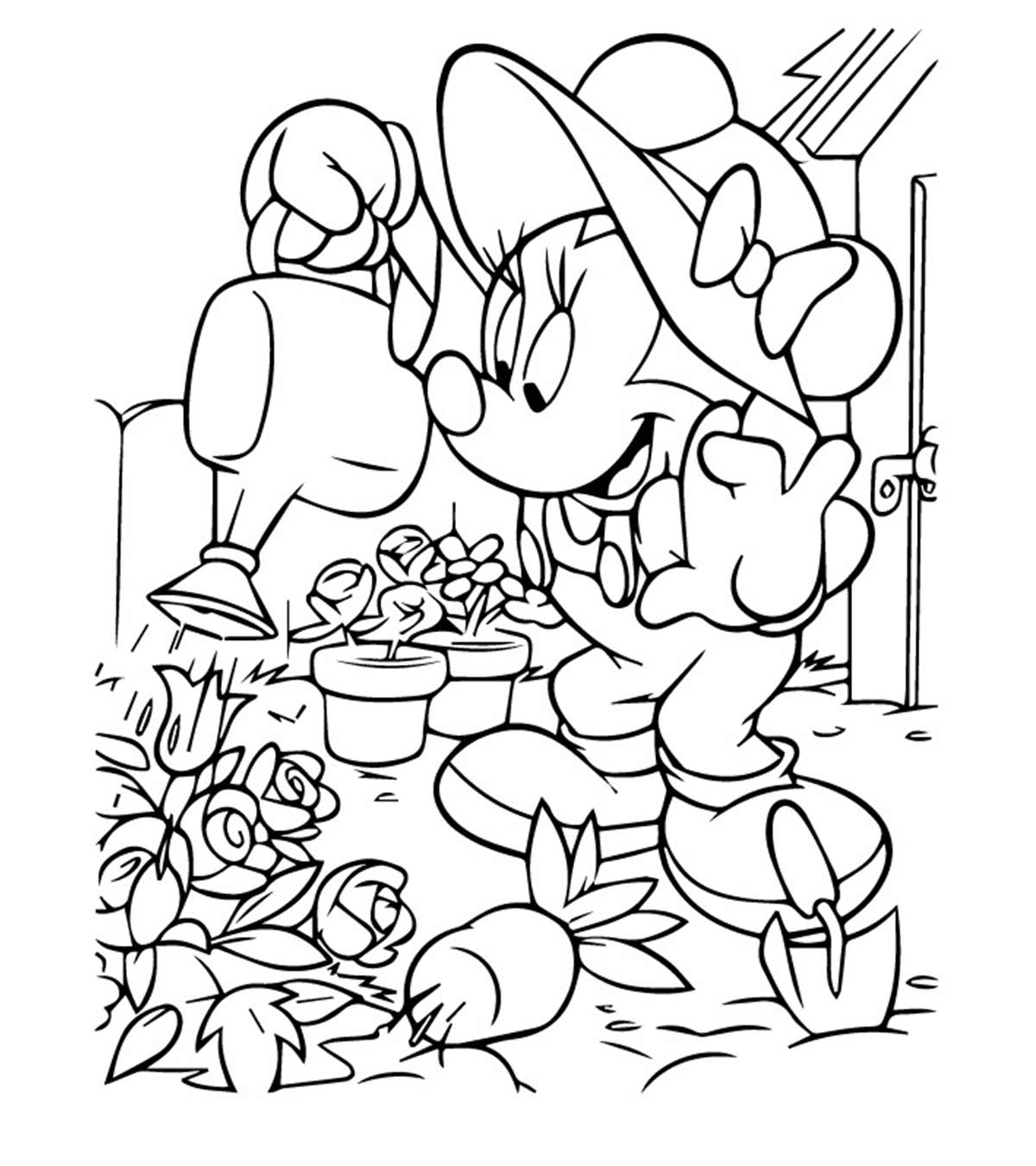 25 Cute Minnie Mouse Coloring Pages For Your Toddler