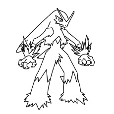 Blaziken from Pokemon coloring page