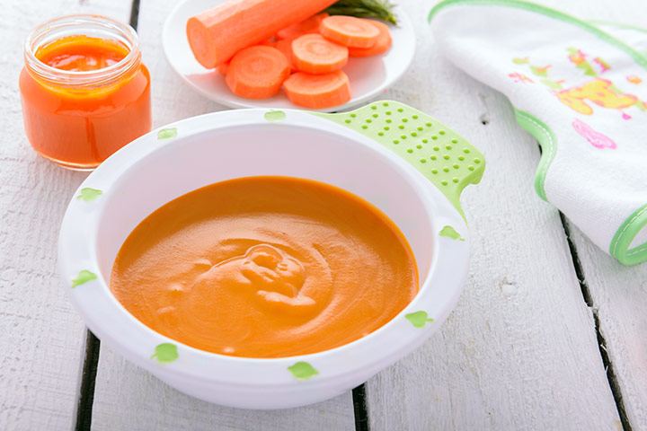 Carrot puree in baby food chart
