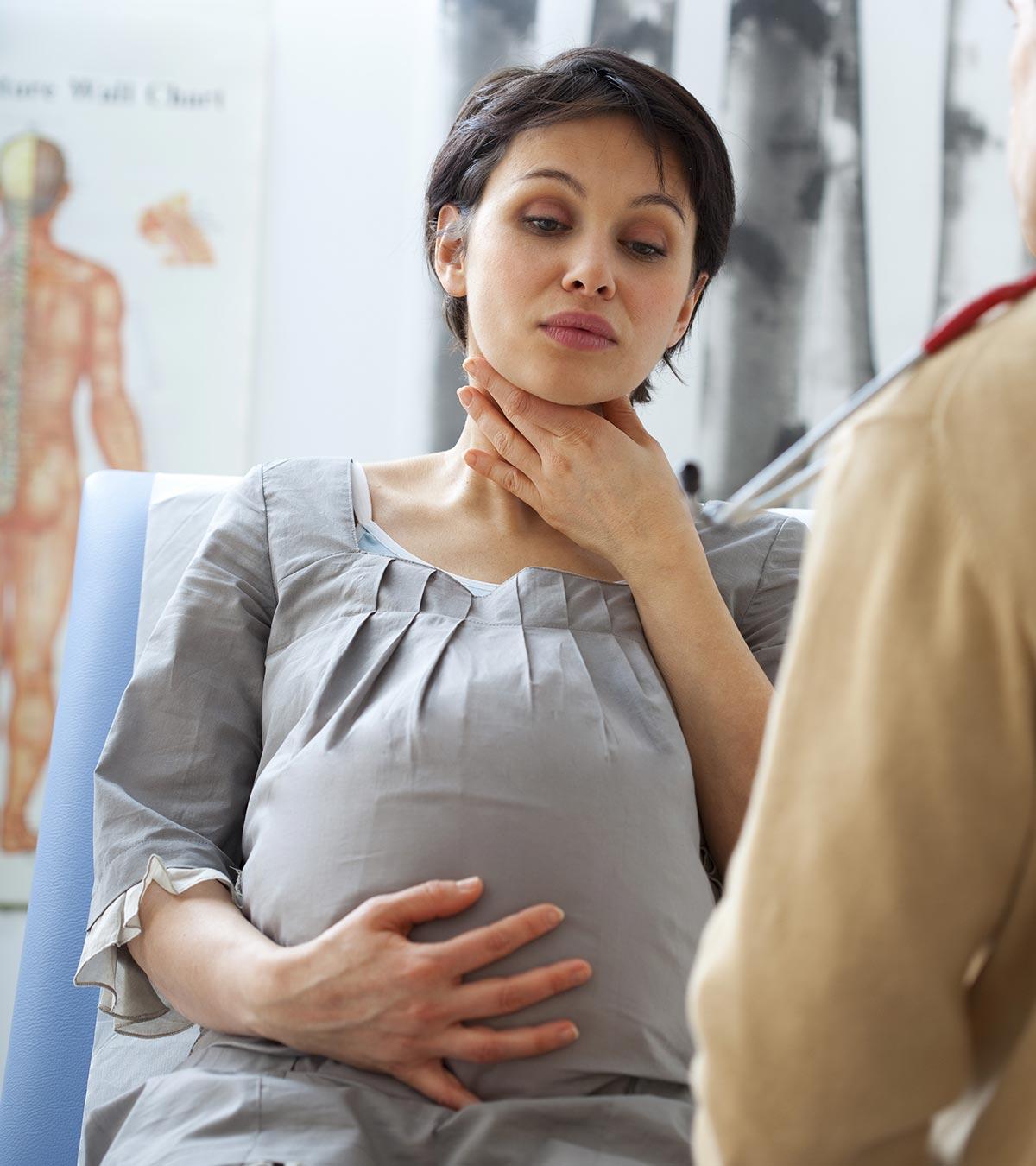 Pregnant Women Suffering From Throat Pain