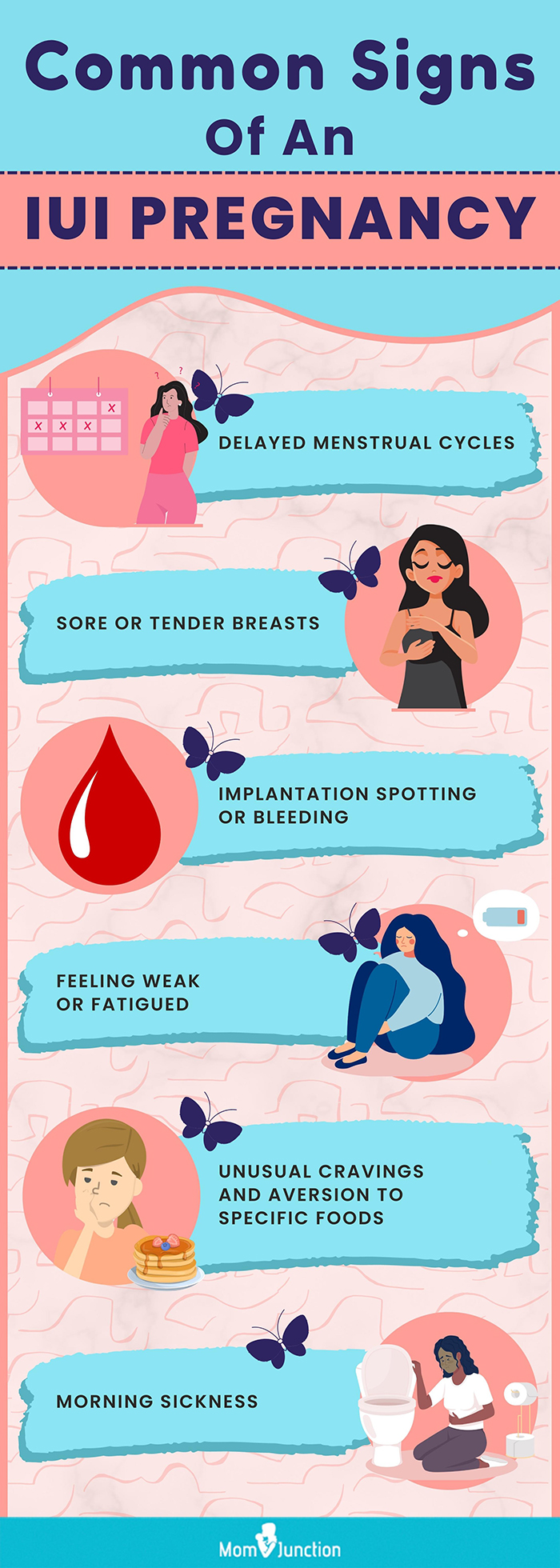 common signs of an iui pregnancy (infographic)