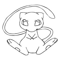 Mew Mew Pokemon coloring page