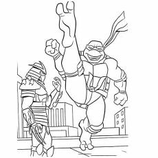 Free Printable Mighty Kick The Kraang Coloring Pages