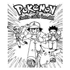 Perfect Pokemon Poster coloring page