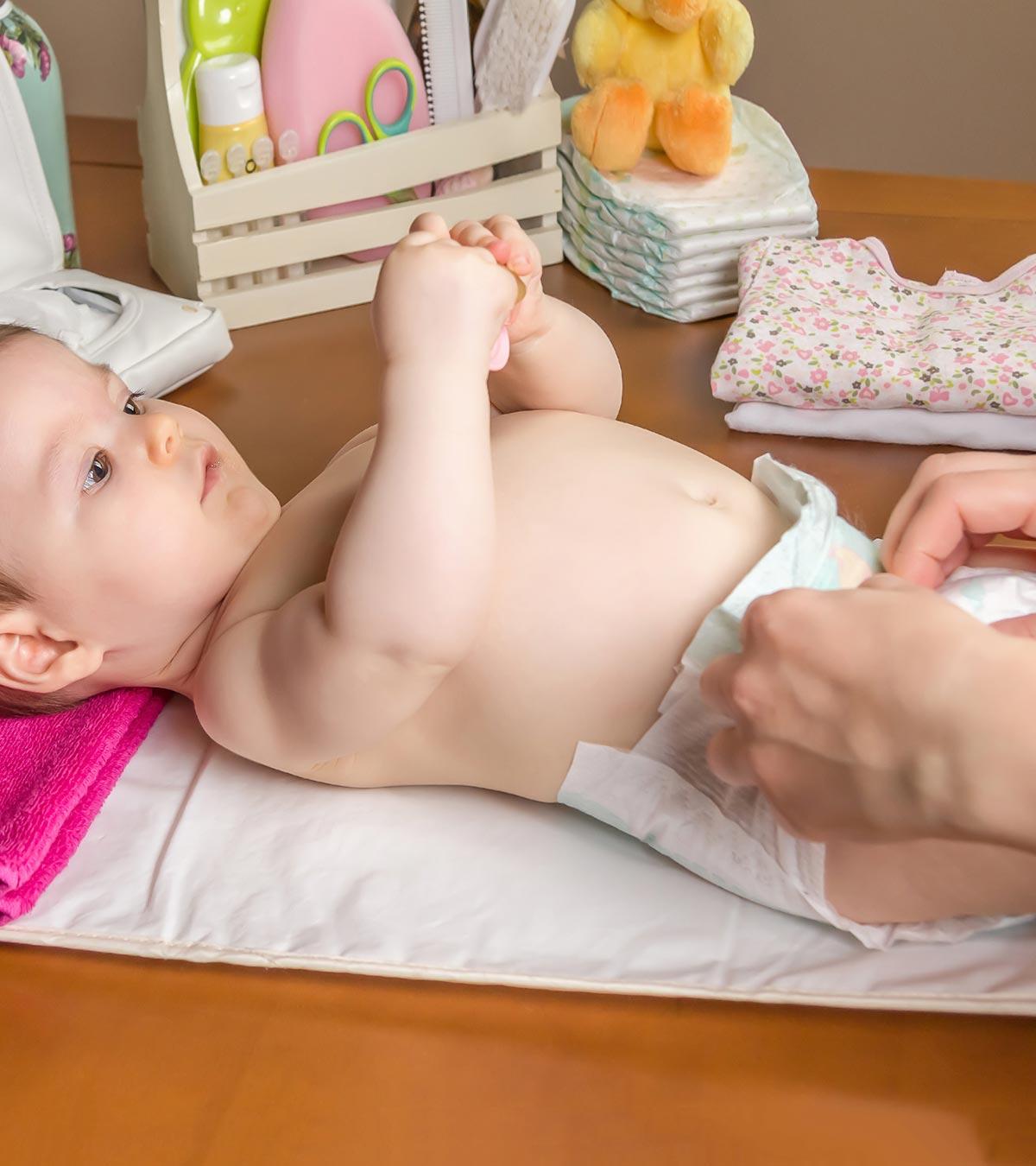 A Mom Keeping Daiper For Baby