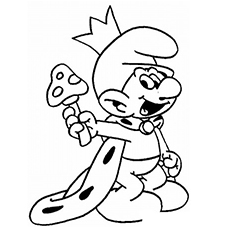 King Smurf Coloring Pages