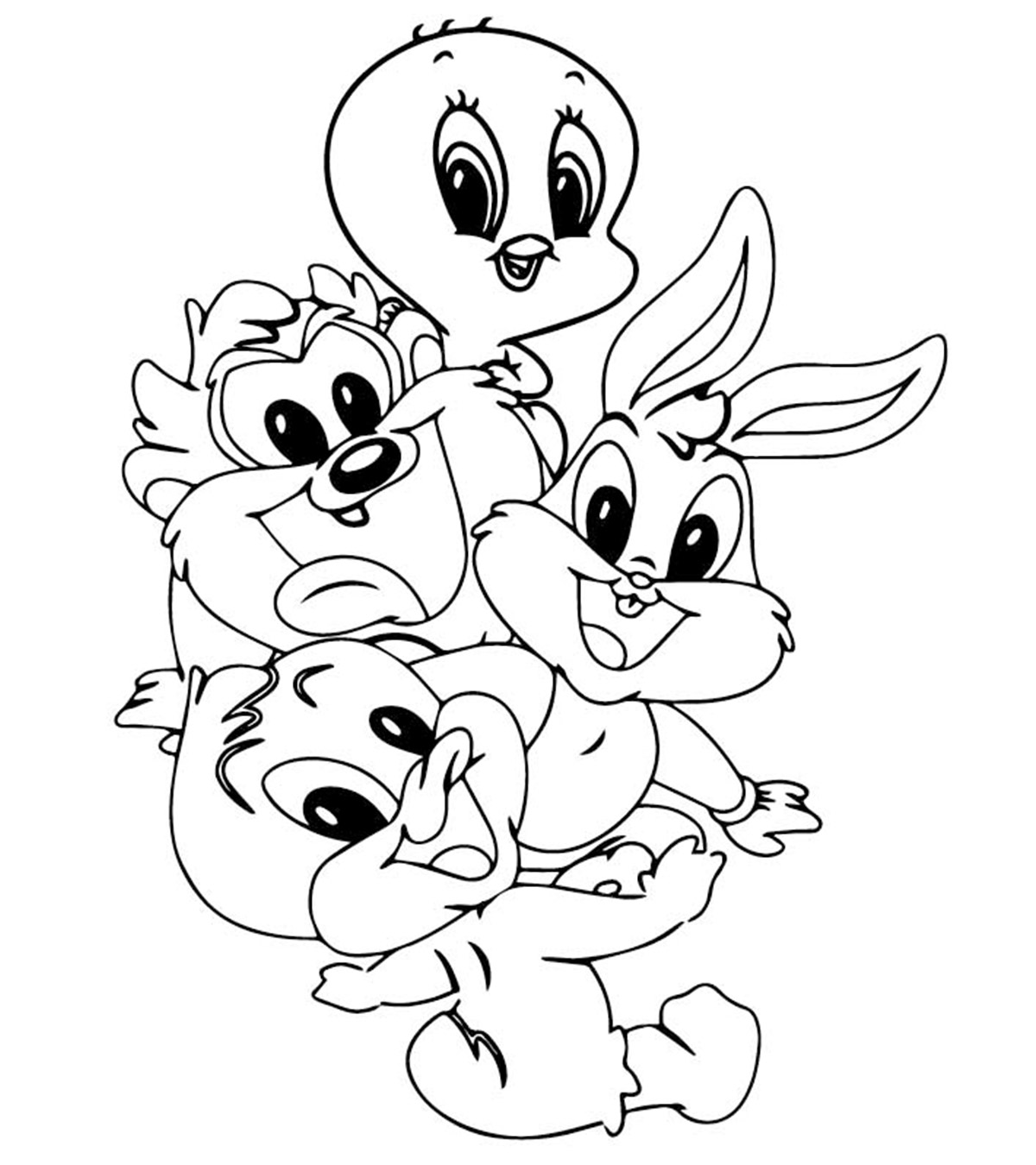 Featured image of post Easy Tweety Bird Coloring Pages - Look, tweety is amazing in this printable coloring page!
