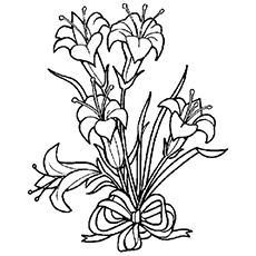 Easter Lily Image coloring page