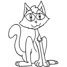 Top 25 Free Printable Halloween Cat Coloring Pages Online