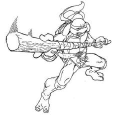 TMNT Character Leonardo Coloring Pages